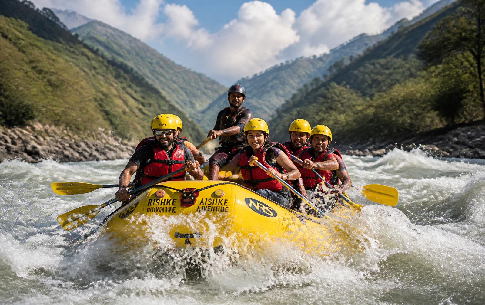 White-water rafting on the Ganges